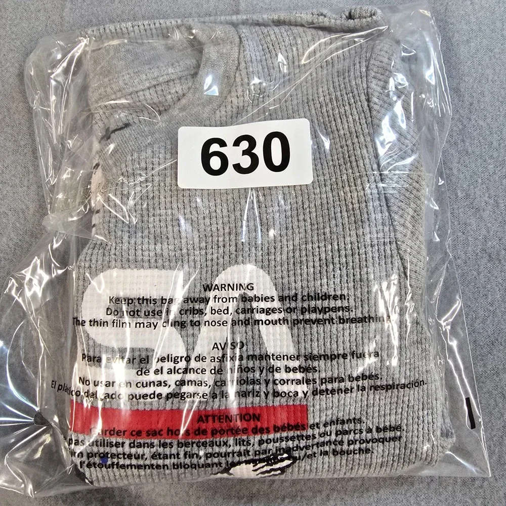 Eighty Eight Brand Kids NASA Astronaut Dabbing Waffle Knit Thermal Shirt‎ Gray 5